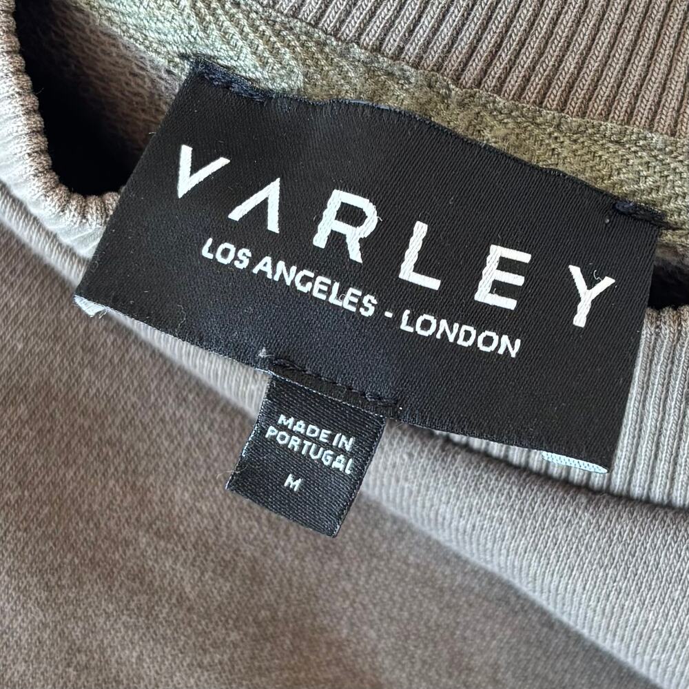 Varley Weymouth Crewneck Sweatshirt Tie Back Cut Out Olive Womens Size Medium - Picture 7 of 12